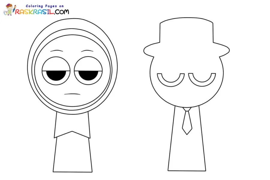 Sprunki Incredibox Coloring pages 10