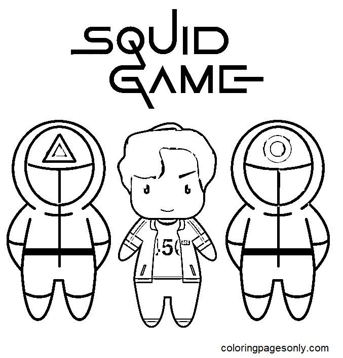 Desenhos de Squid Game Para Colorir 47