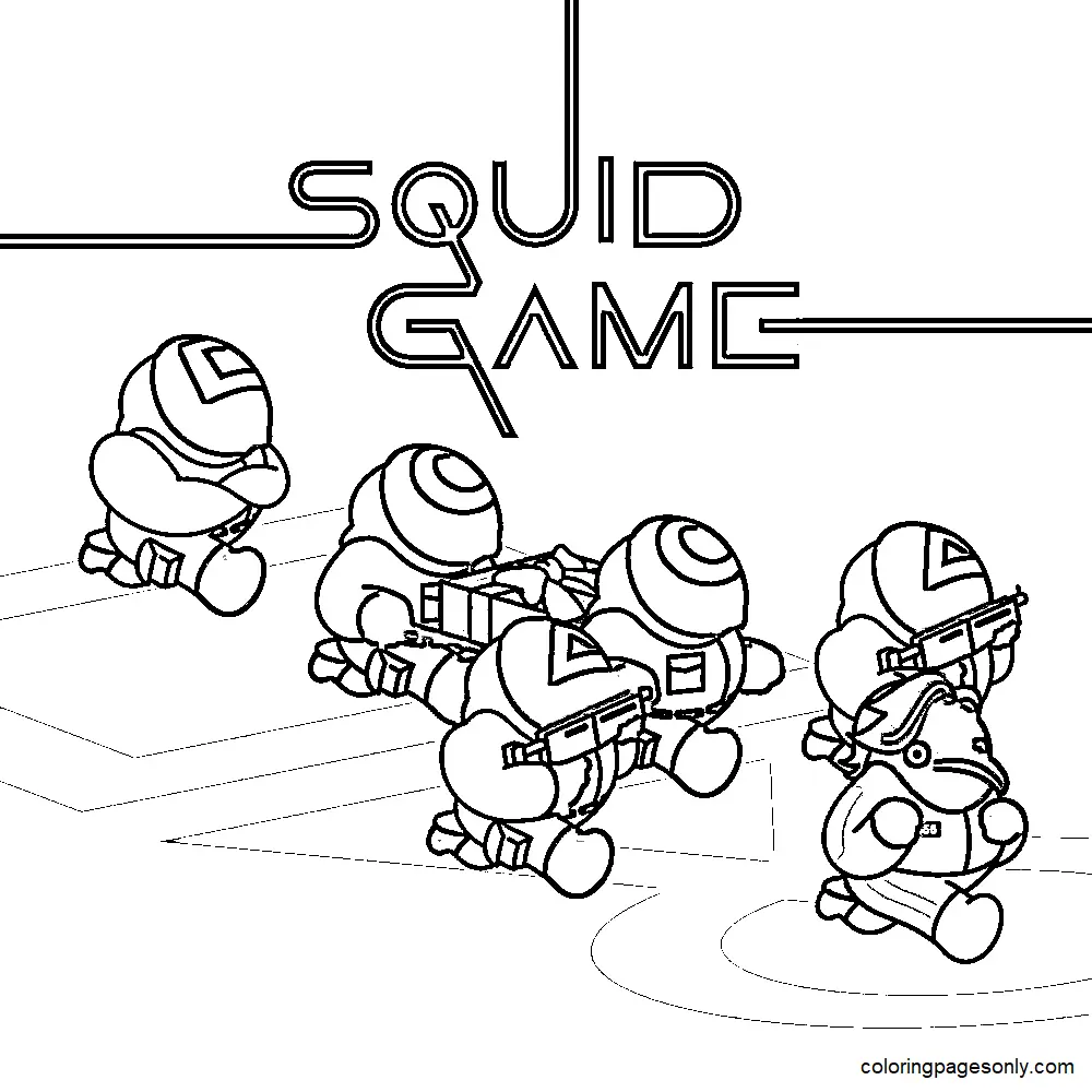 Desenhos de Squid Game Para Colorir 77