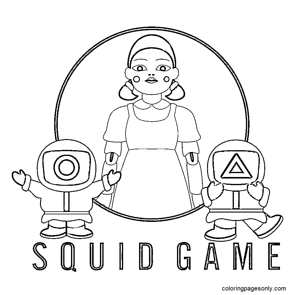 Desenhos de Squid Game Para Colorir 82