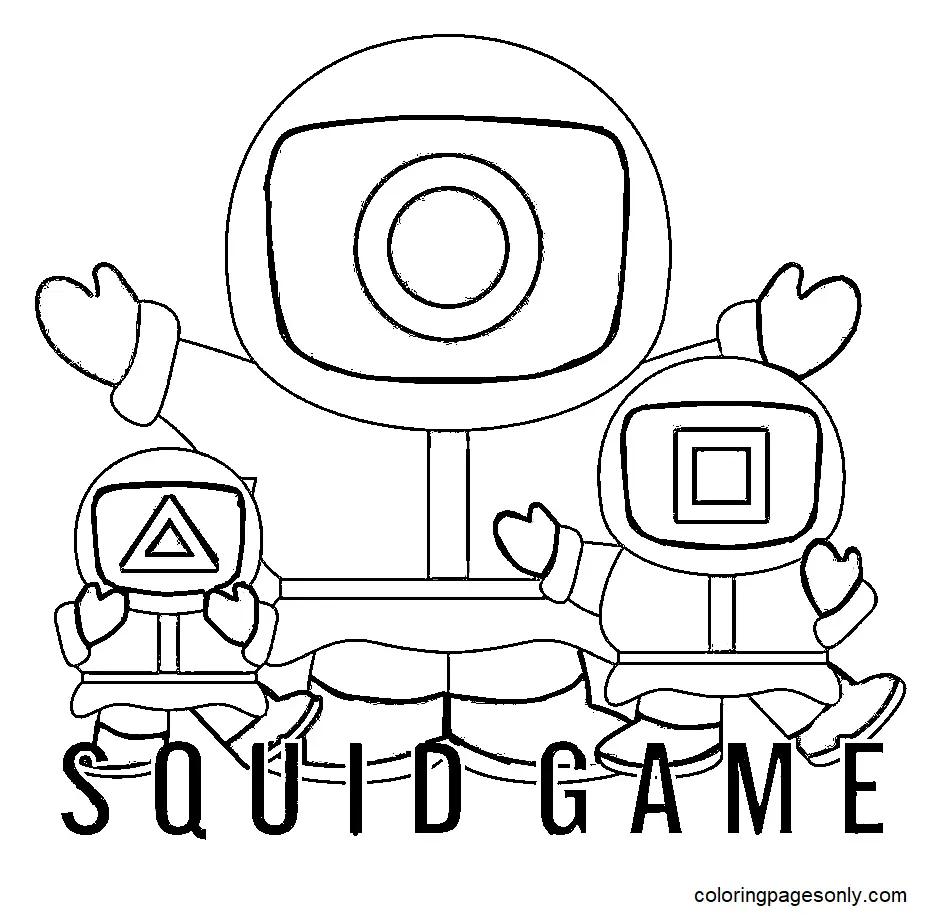 Desenhos de Squid Game Para Colorir 83