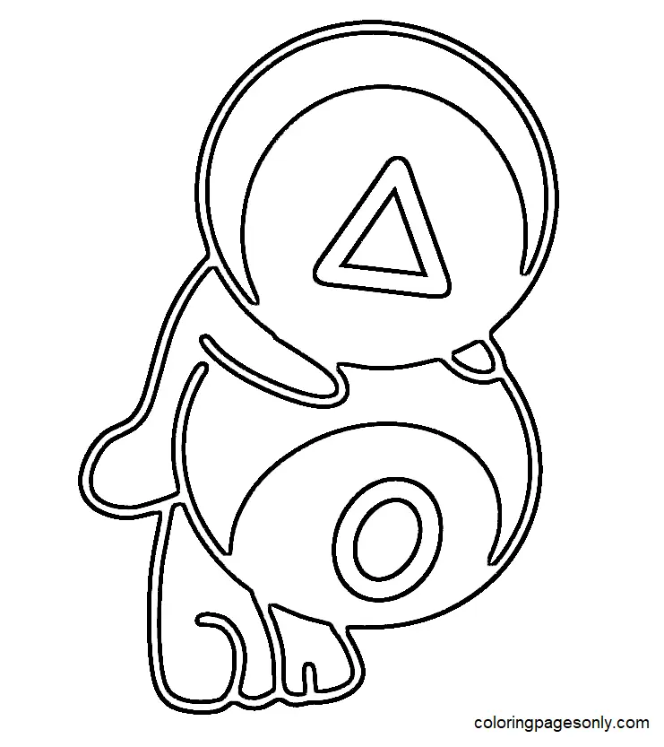 Squid Game Coloring Pages 84