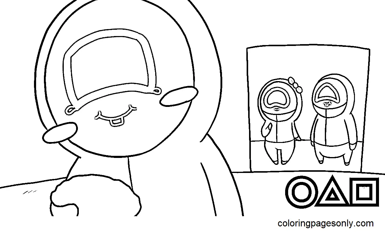 Desenhos de Squid Game Para Colorir 93