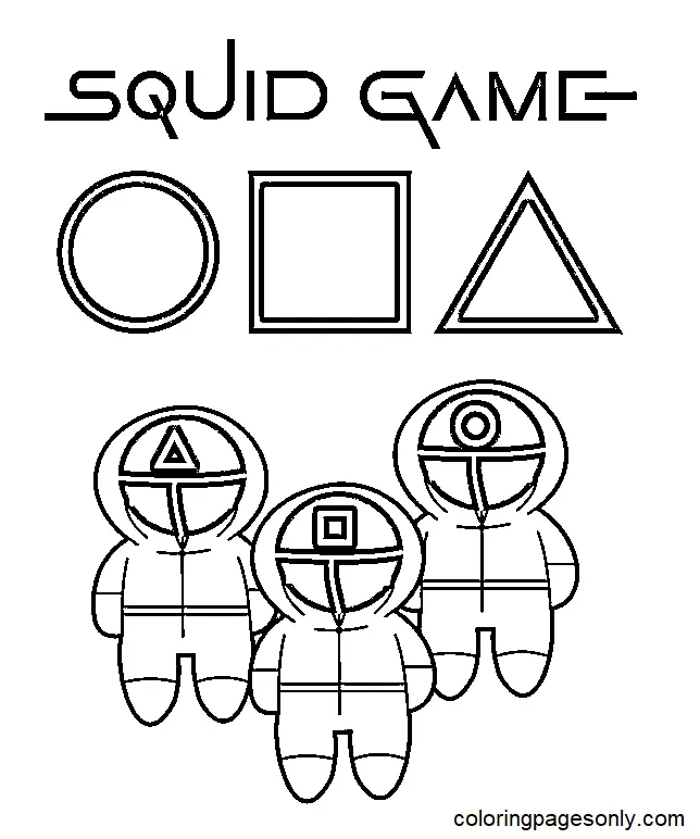 Desenhos de Squid Game Para Colorir 94