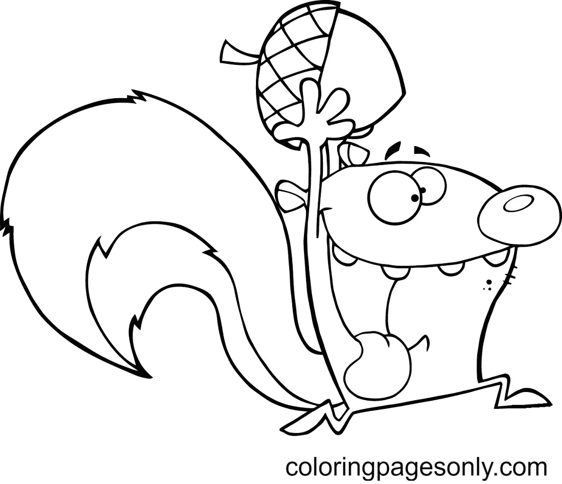 Squirrel Coloring Pages 103