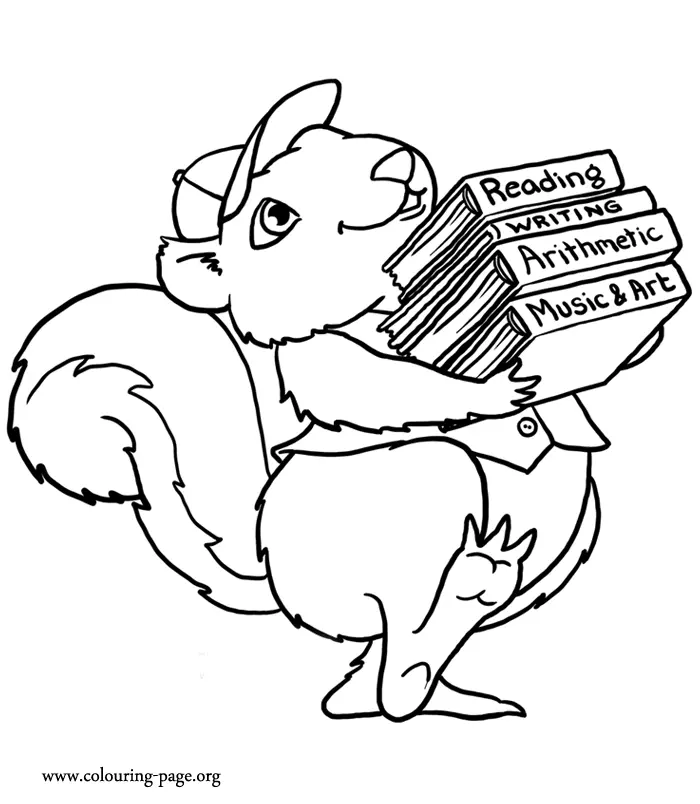 Squirrel Coloring Pages 25