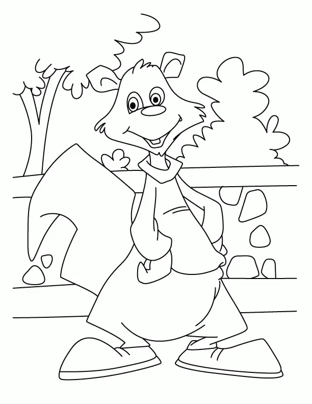 Squirrel Coloring Pages 31