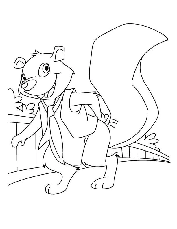 Squirrel Coloring Pages 41