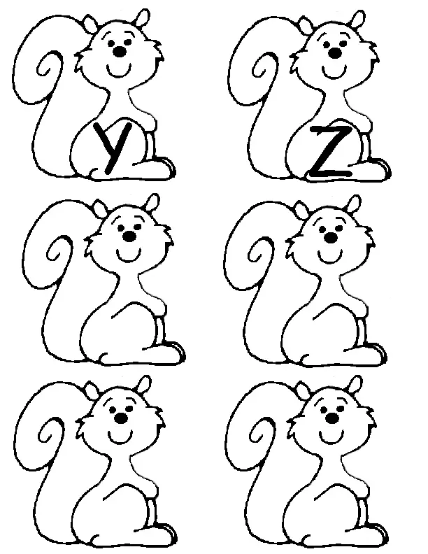 Squirrel Coloring Pages 43