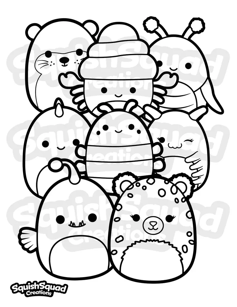 Squishmallow Coloring Pages 55