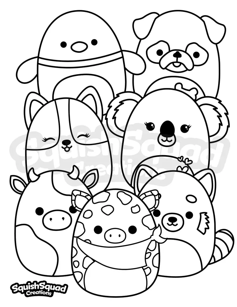 Squishmallow Coloring Pages 62