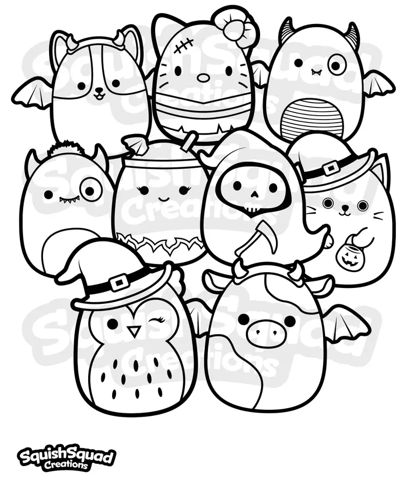 Squishmallow Coloring Pages 67