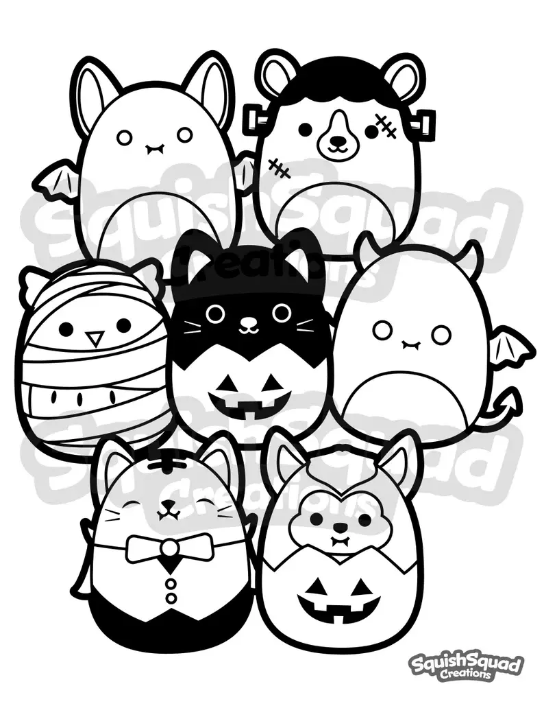 Squishmallow Coloring Pages 83