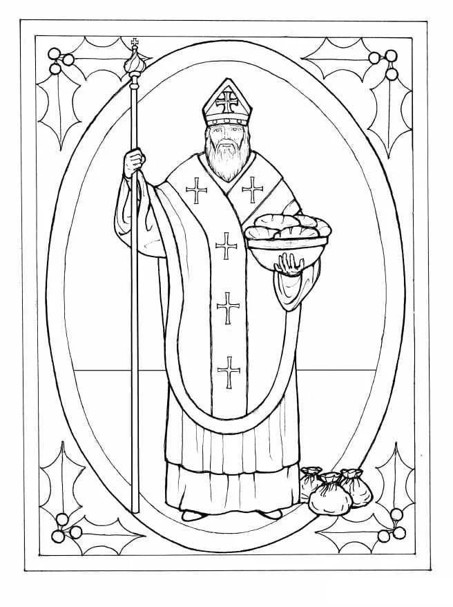 St Nicholas Coloring Pages 97