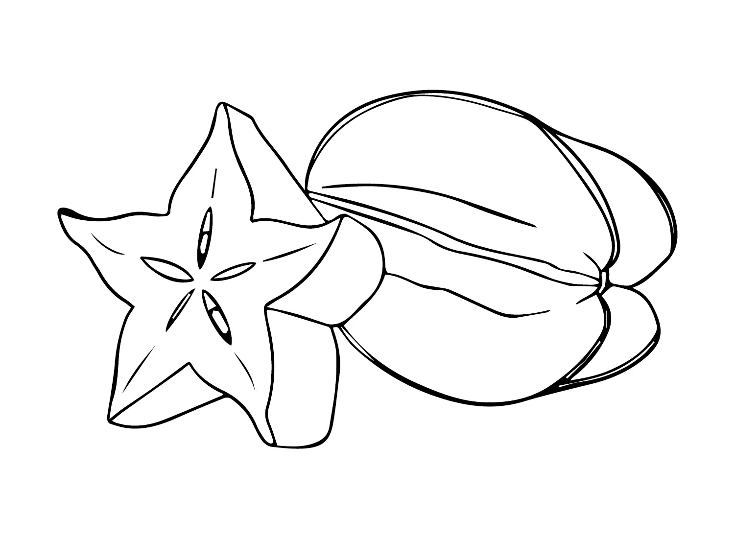 Star Fruit Coloring Pages 13