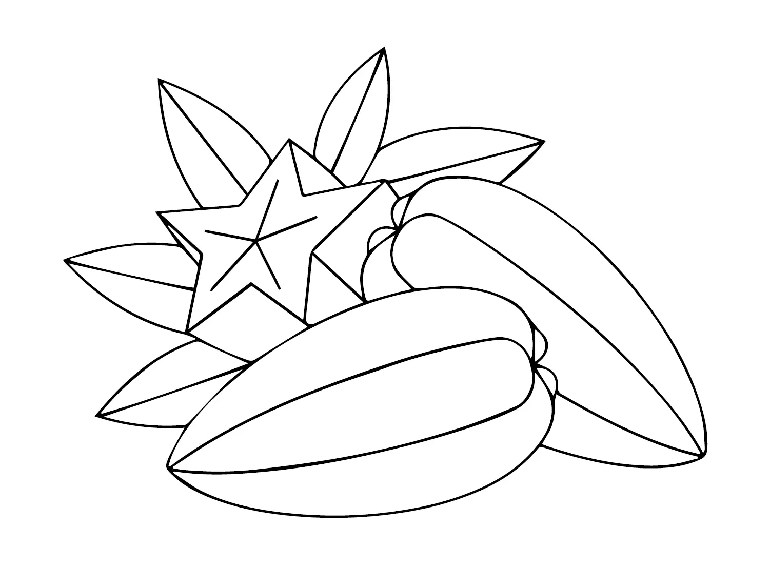 Star Fruit Coloring Pages 19