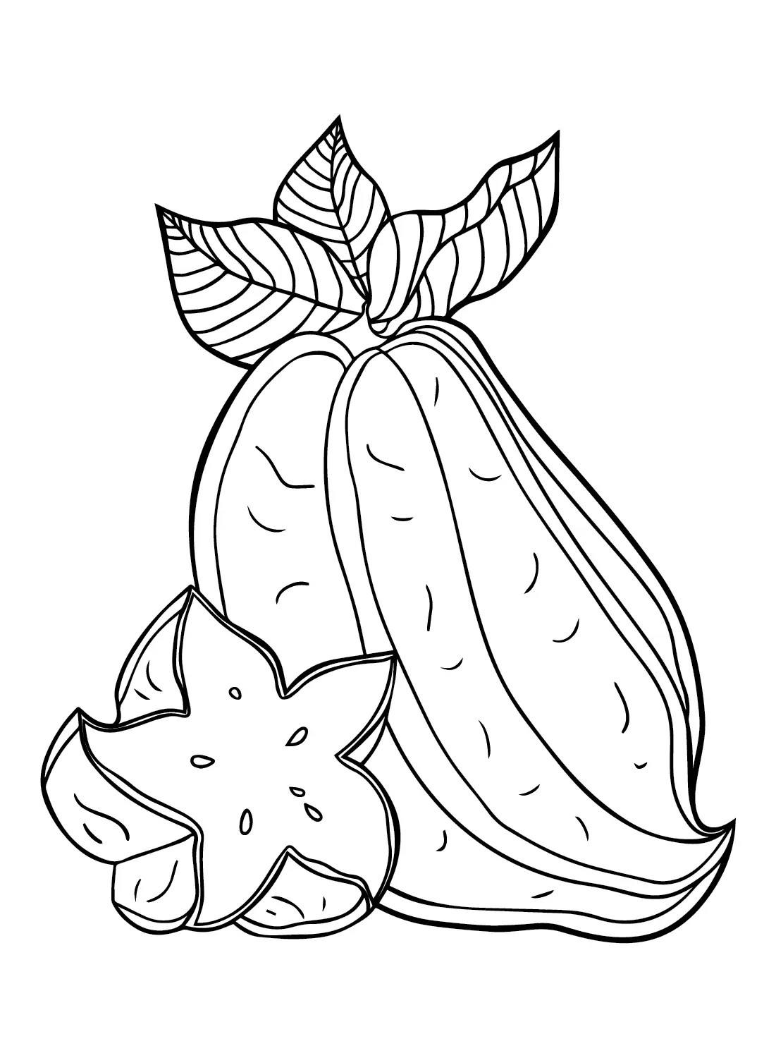 Star Fruit Coloring Pages 5