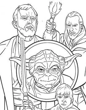 Desenhos de Personagens de Star Wars Para Colorir 200