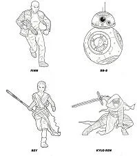 Desenhos de Personagens de Star Wars Para Colorir 266