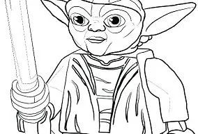 Desenhos de Personagens de Star Wars Para Colorir 301