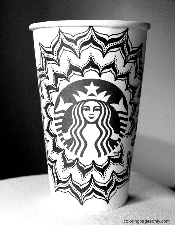 Starbucks Para Colorear 49