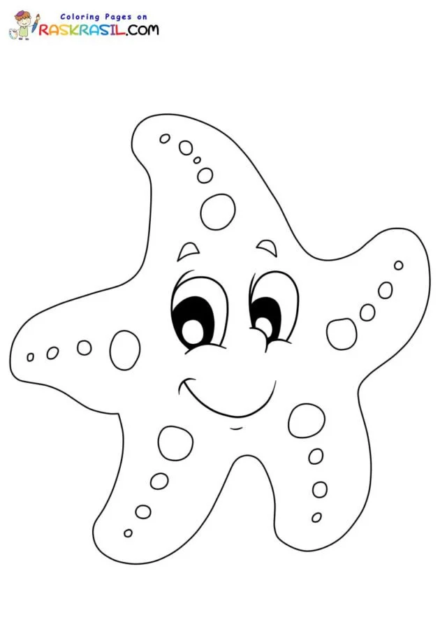 Starfish Coloring Pages 2