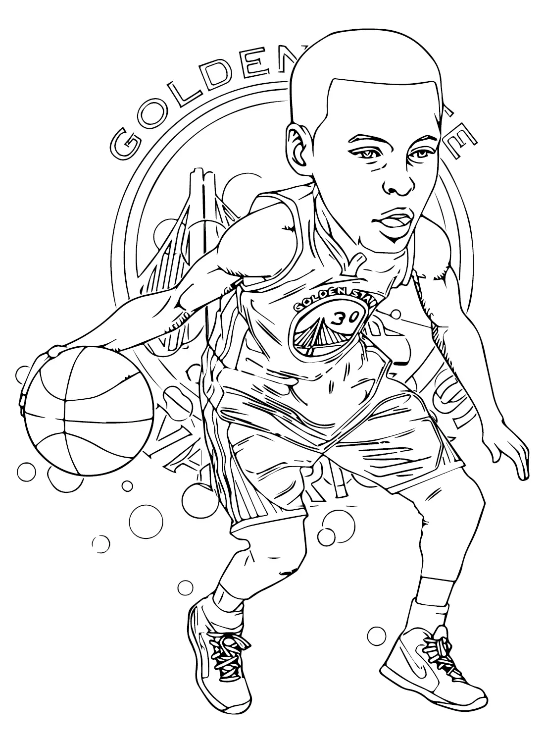 Stephen Curry Coloring Pages 3