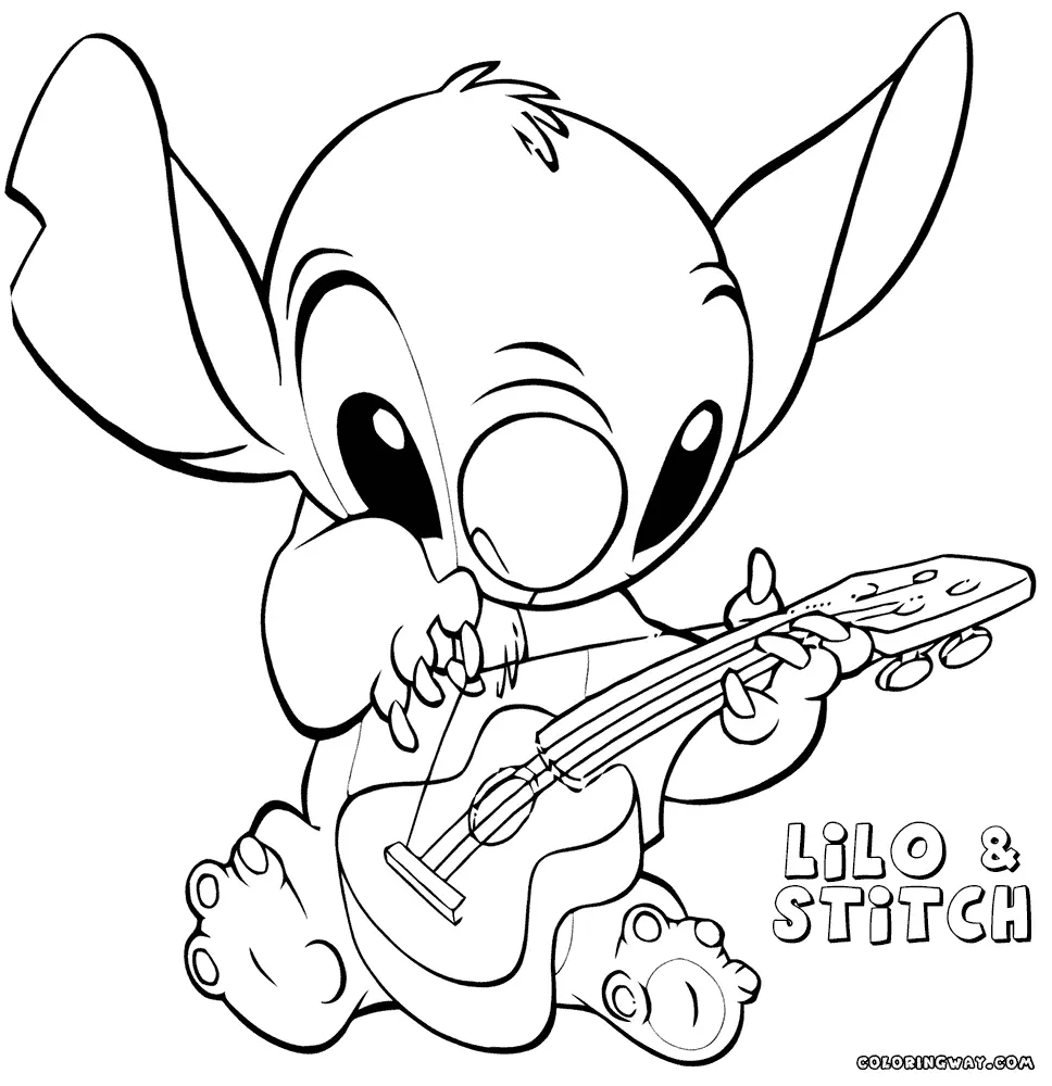 Desenhos de Stitch Para Colorir 14