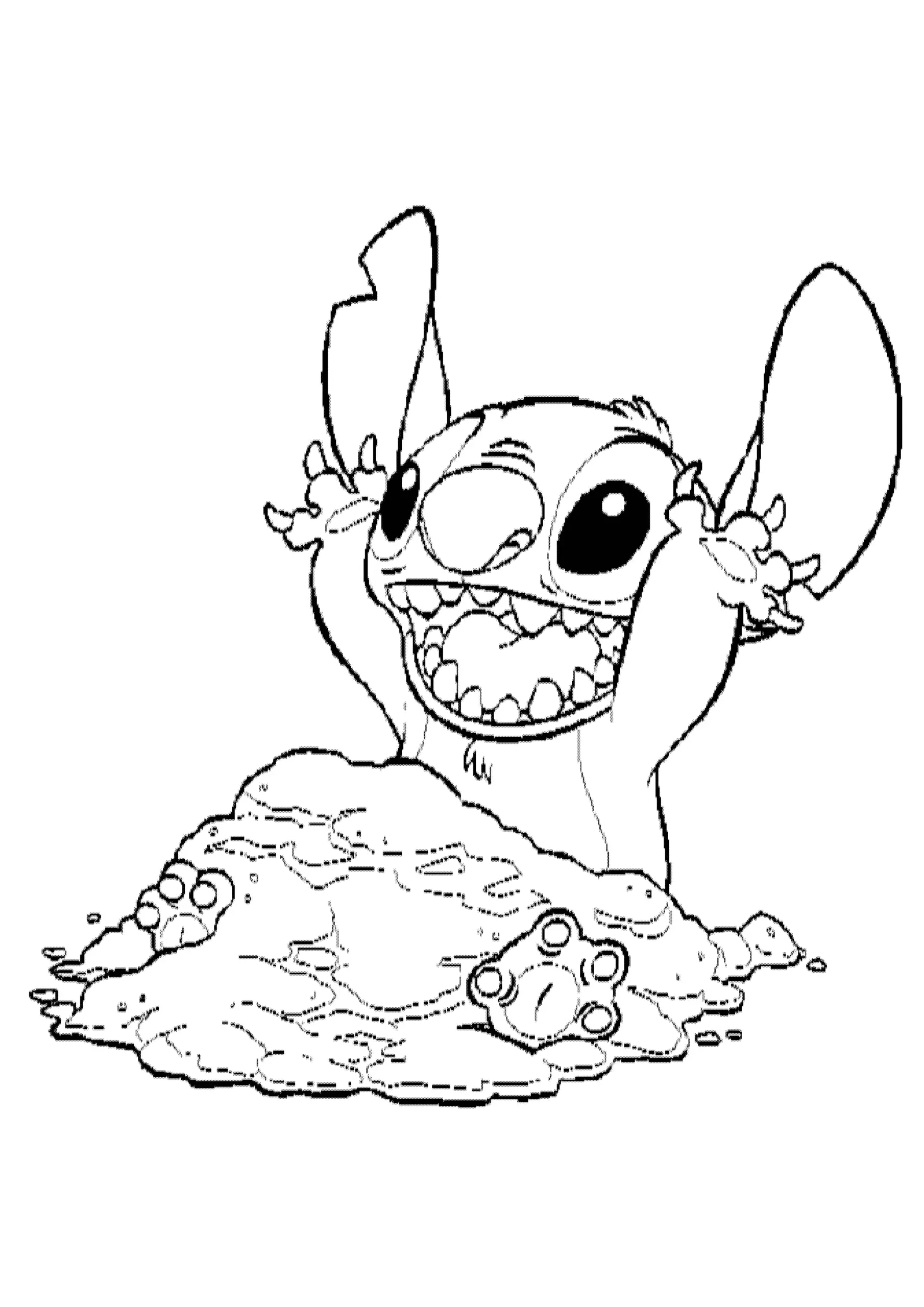 Stitch Coloring Pages 9