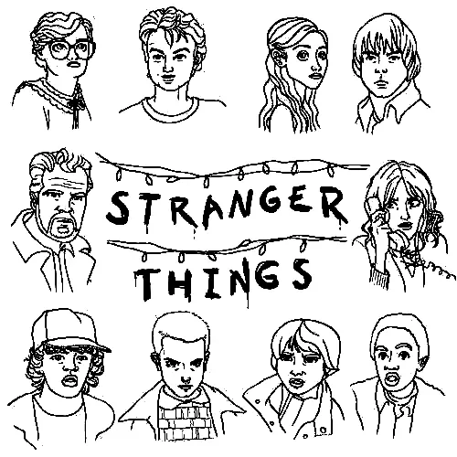 Stranger Things Coloring Pages 78