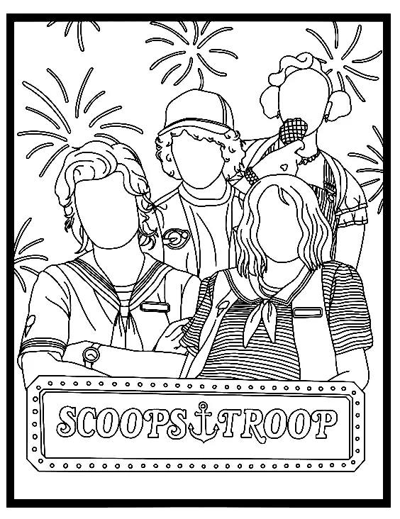 Stranger Things Coloring Pages 85