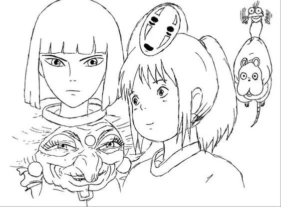 Desenhos de Studio Ghibli Para Colorir 16