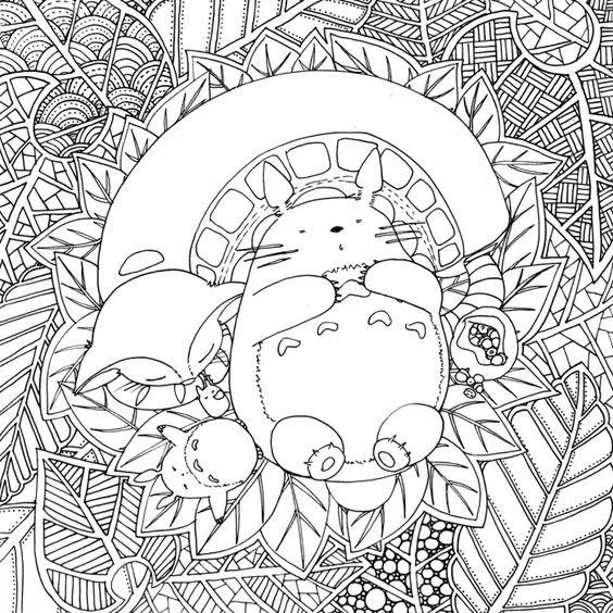 Desenhos de Studio Ghibli Para Colorir 22