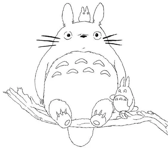 Desenhos de Studio Ghibli Para Colorir 24