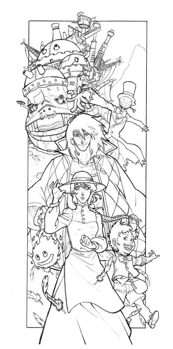 Desenhos de Studio Ghibli Para Colorir 30