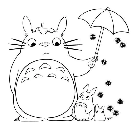 Desenhos de Studio Ghibli Para Colorir 7