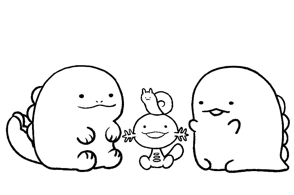 Sumikko Gurashi Para Colorear 54