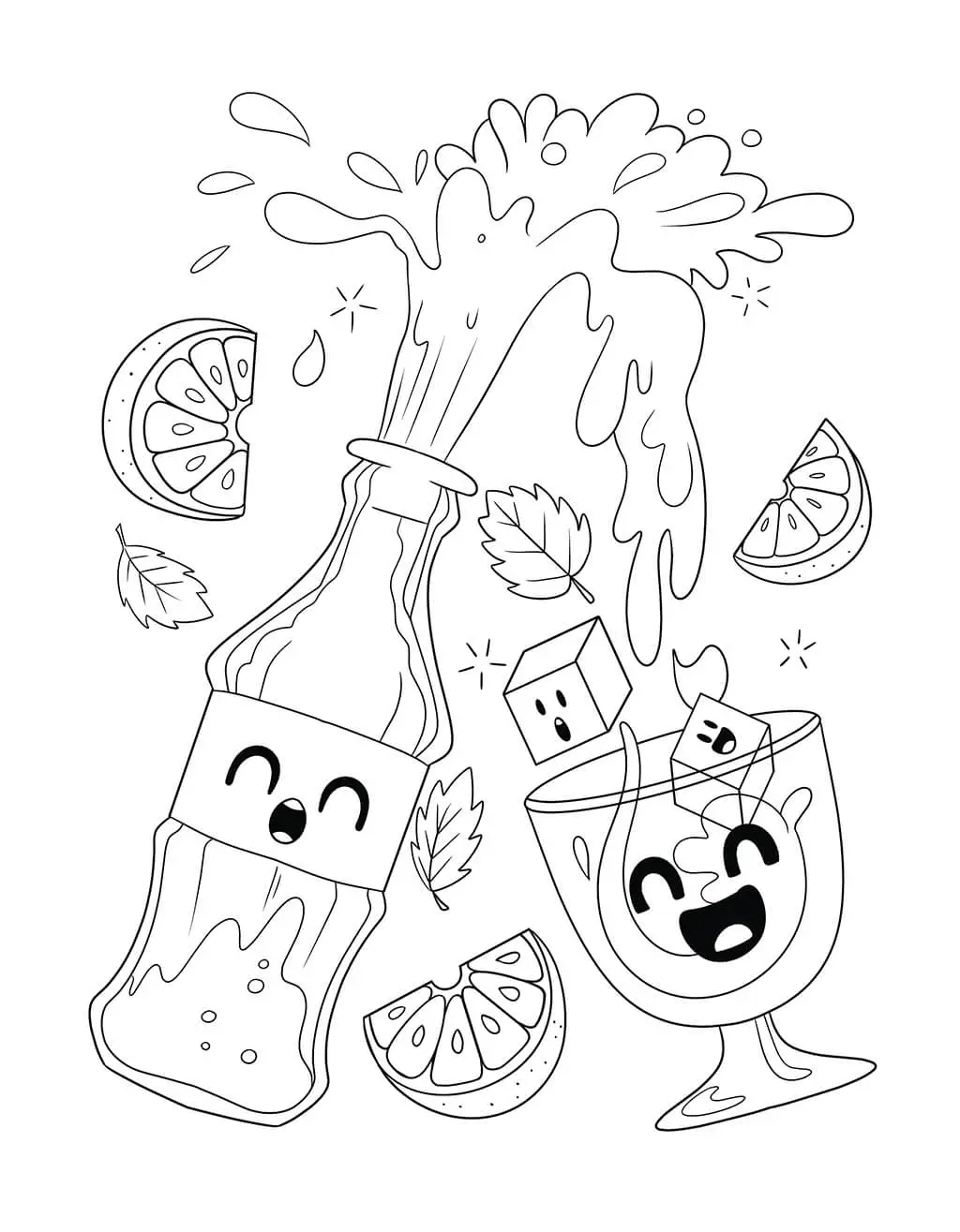 Summer Food Coloring Pages 18