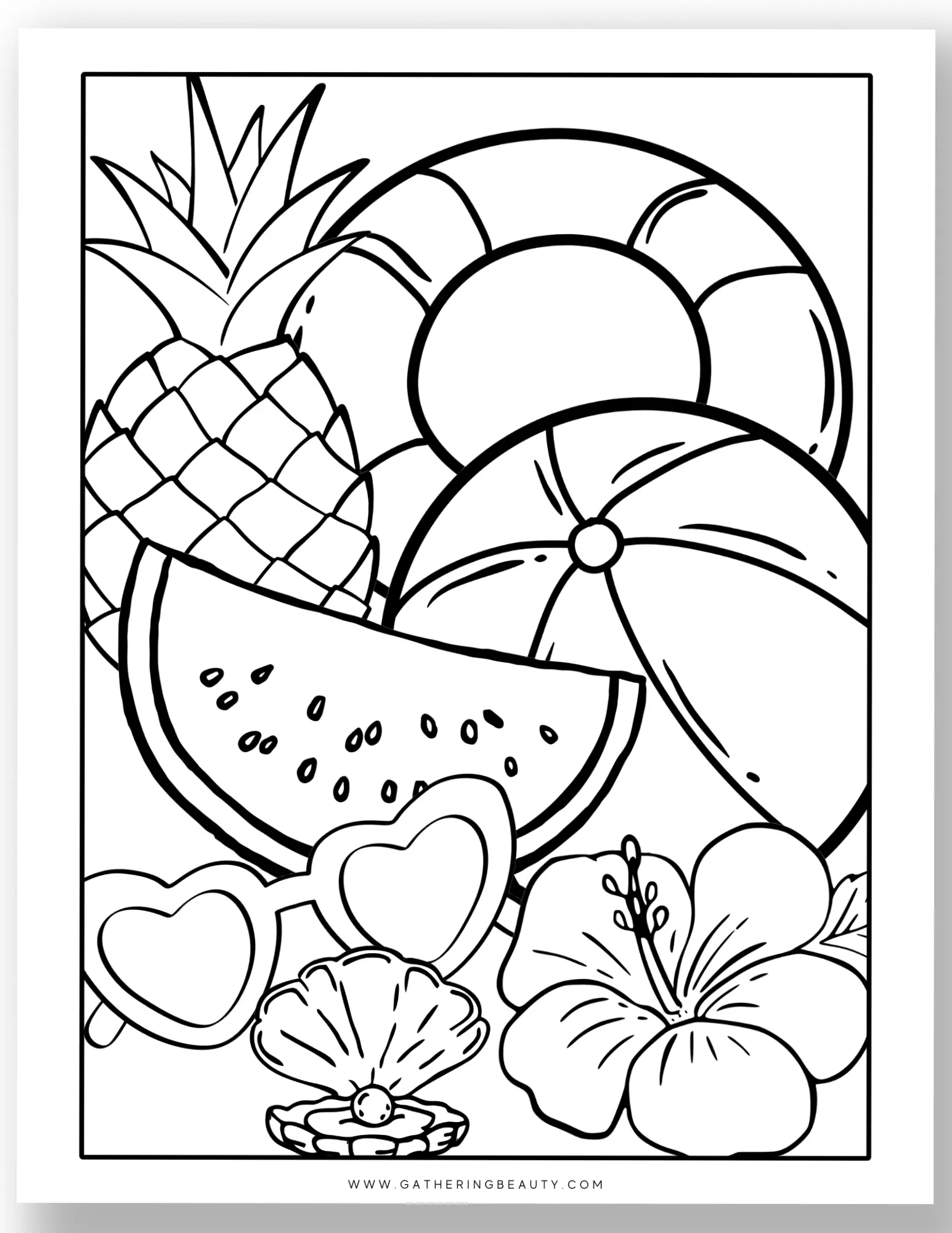 Summer Food Coloring Pages 22