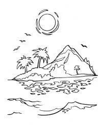 Sunset Coloring Pages 43