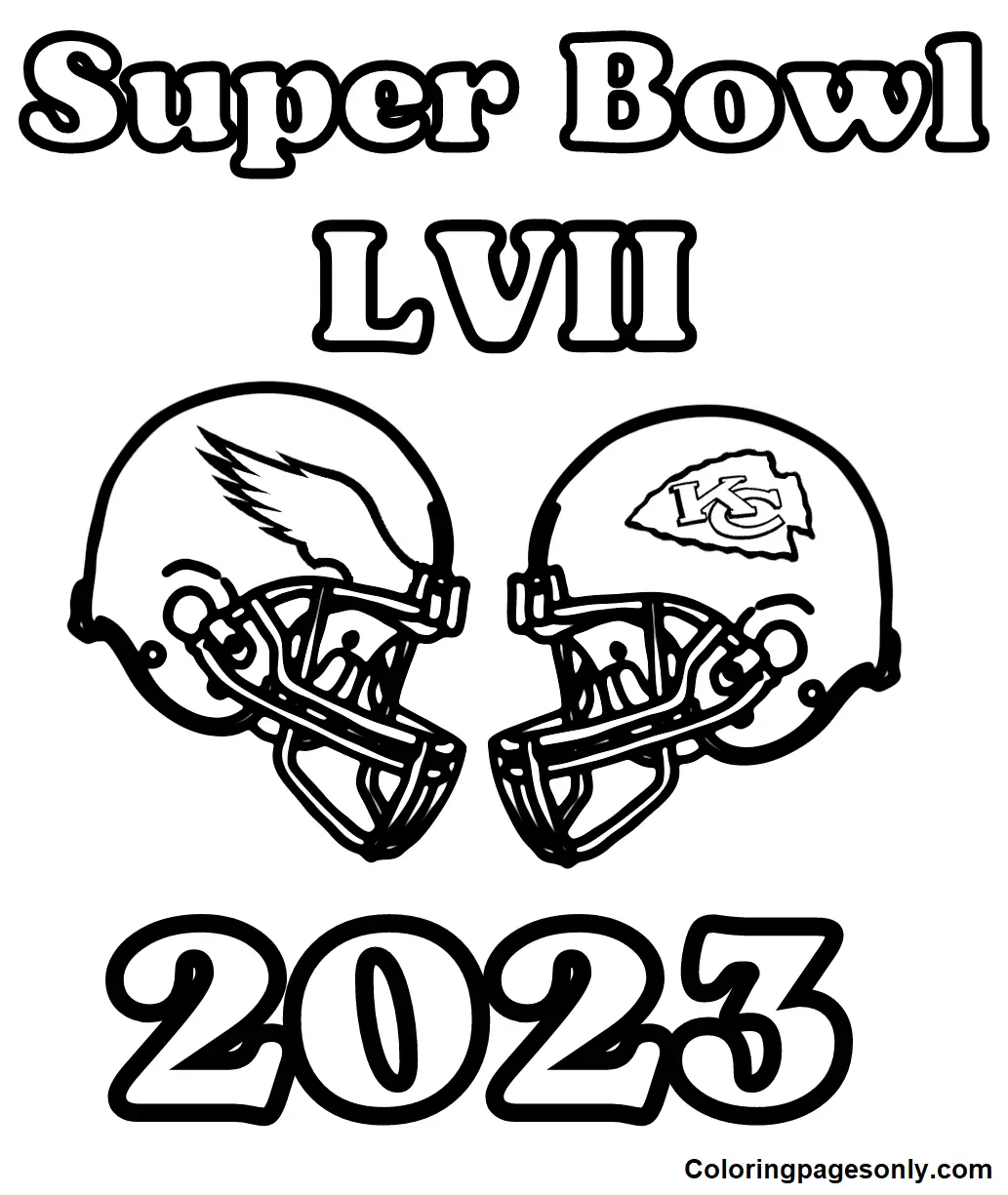 Super Bowl 2023 Coloring Pages 1