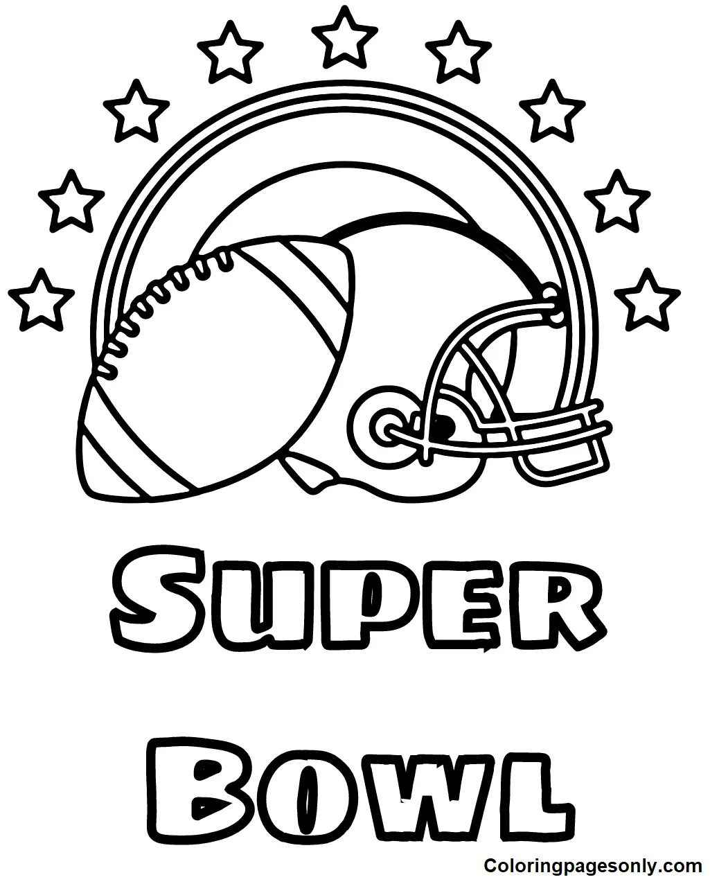 Super Bowl 2023 Coloring Pages 15