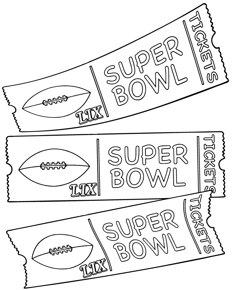 Super Bowl 2025 Ausmalbilder 18