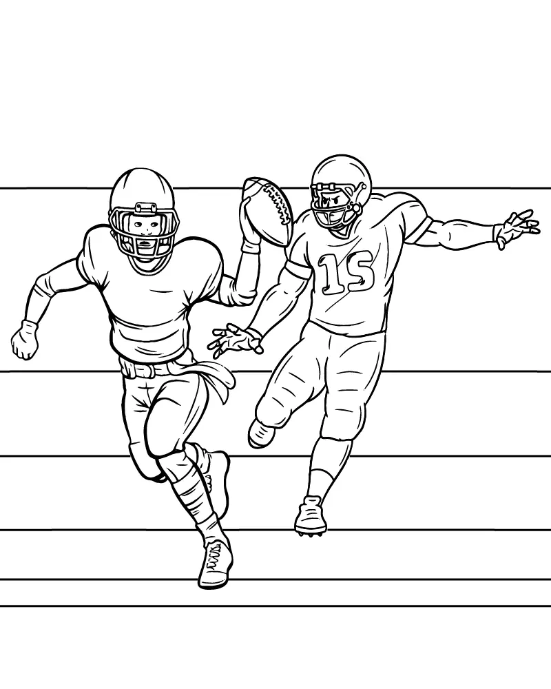 Super Bowl 2025 Ausmalbilder 19