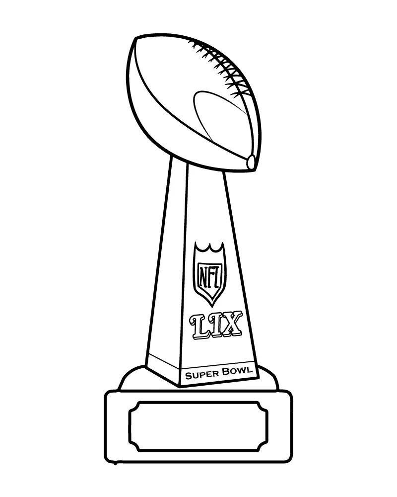 Super Bowl 2025 Ausmalbilder 20