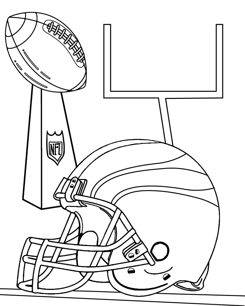 Super Bowl 2025 Ausmalbilder 3