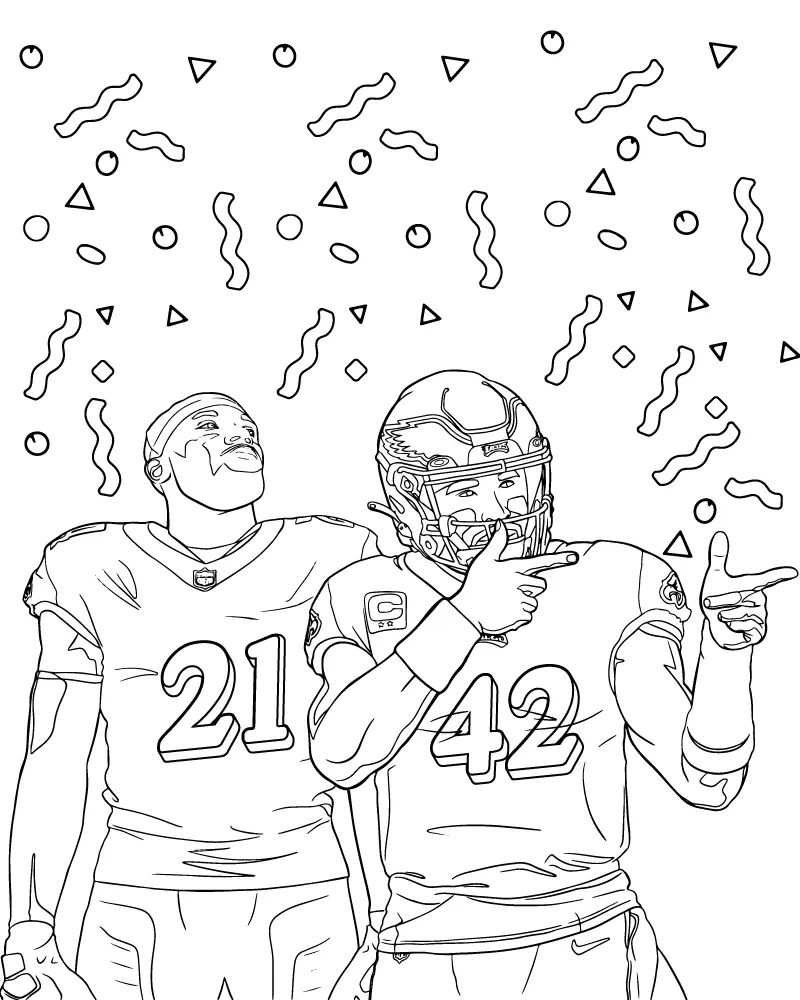 Super Bowl 2025 Ausmalbilder 6