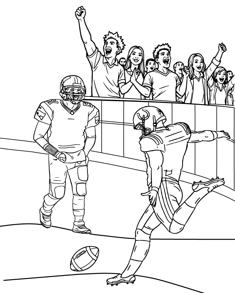 Super Bowl 2025 Ausmalbilder 7