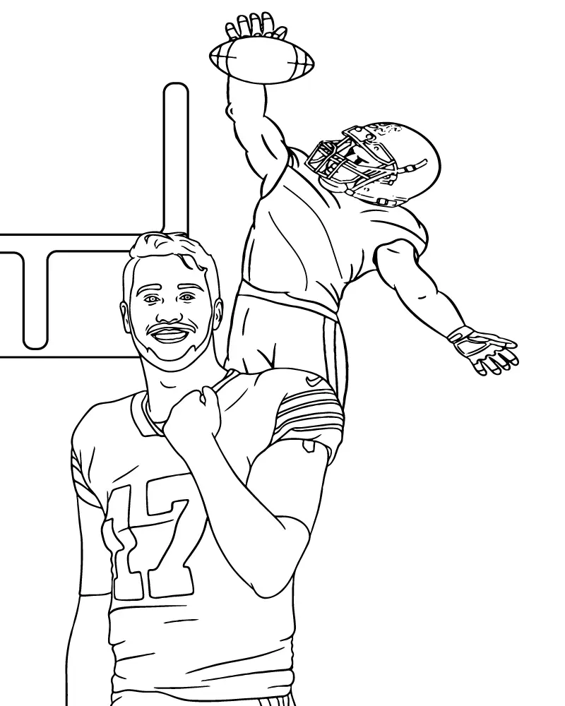 Super Bowl 2025 Ausmalbilder 9