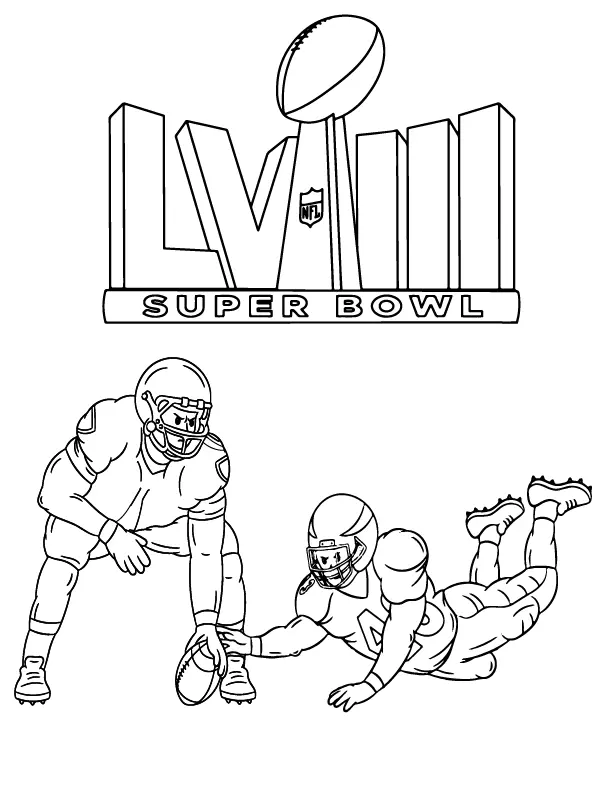 Super Bowl LVIII Para Colorir 10